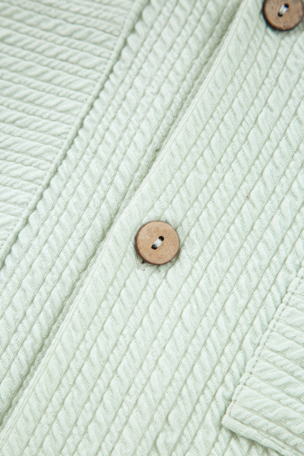 Clearly Aqua Textured Patched Chest Pocket Shirt and Pants Set r. /