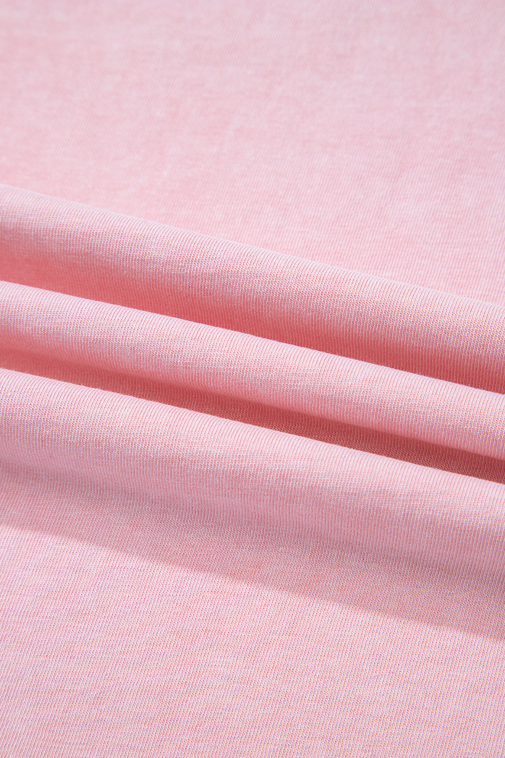 Light Pink Acid Wash Star Patched Rolled Trim Pants Set