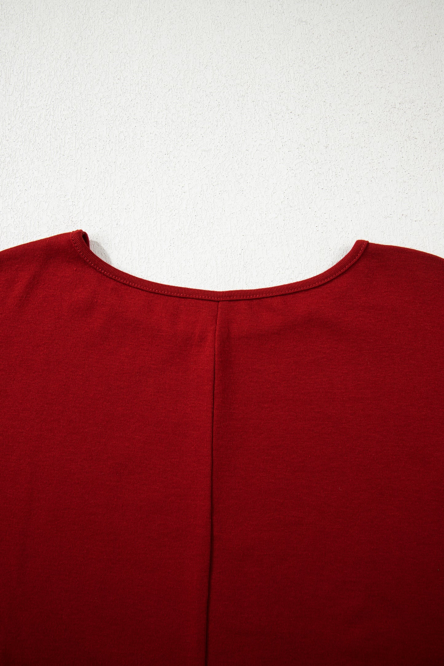 Red Dahlia Solid Color Extended Cuffs Long Sleeve Top