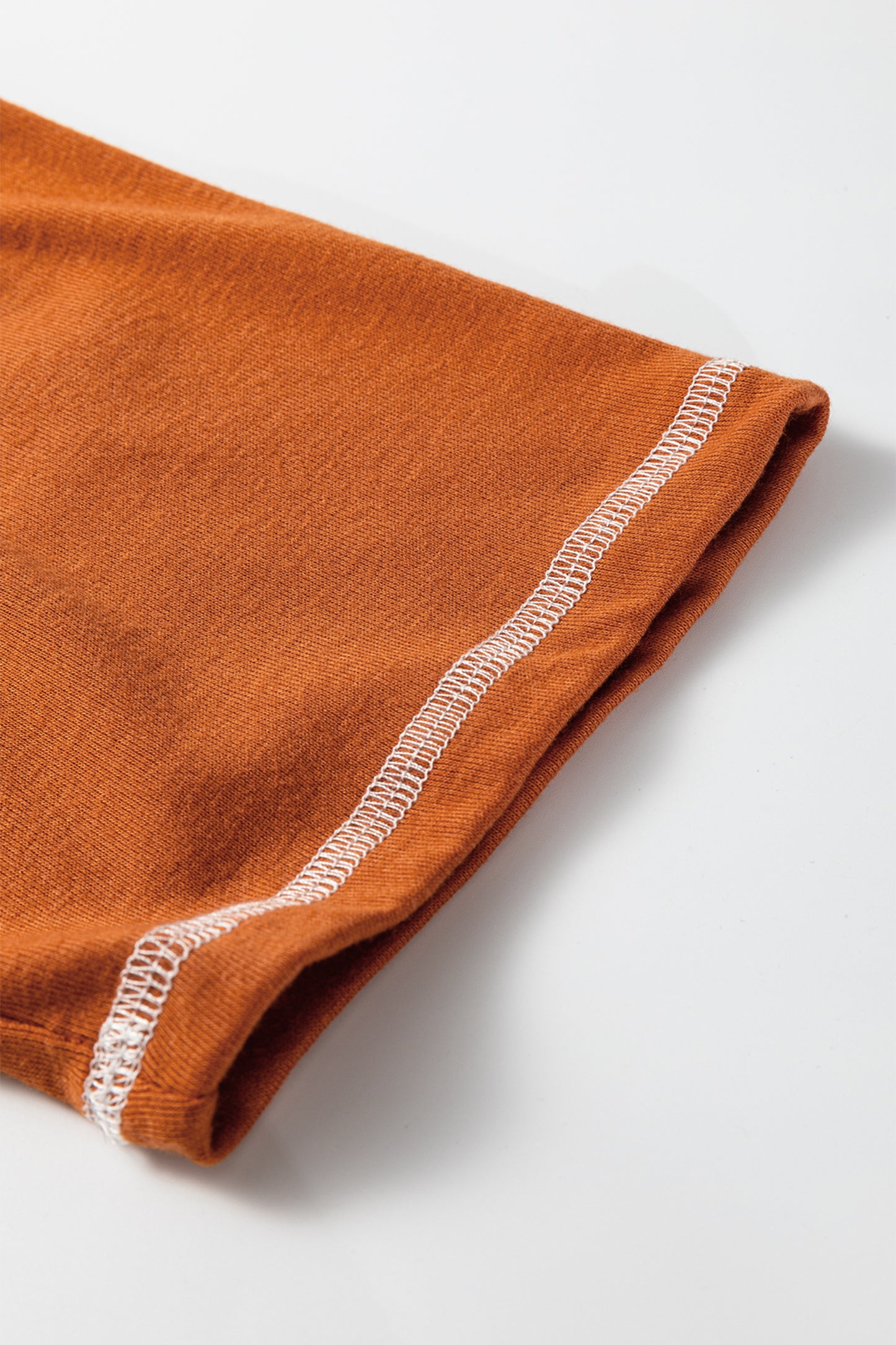 Grapefruit Orange Contrast Stitching Buttoned V Neck Half Sleeve Top and Drawstring Flare Pants Set